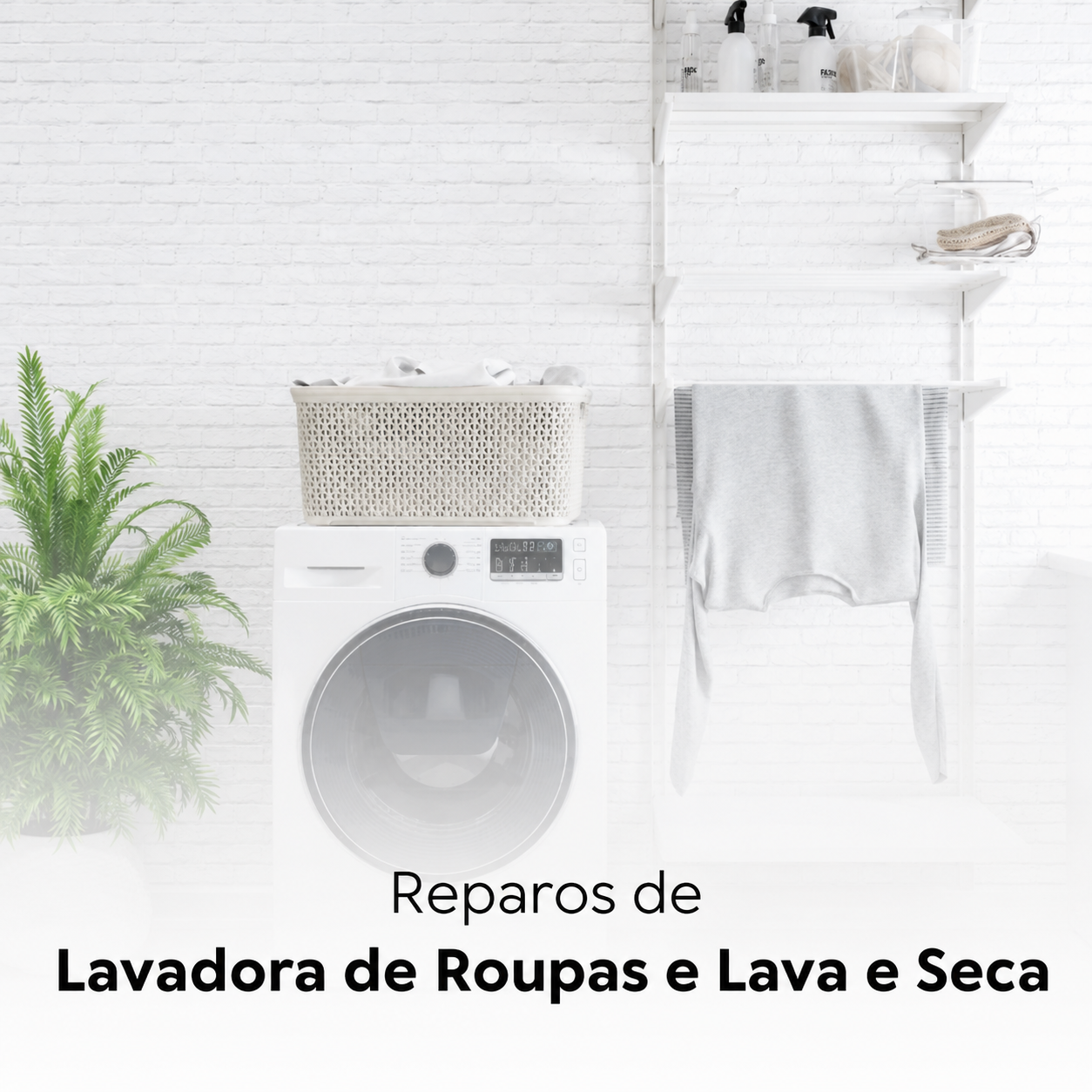 Reparos de lavadora de roupas e lava e seca